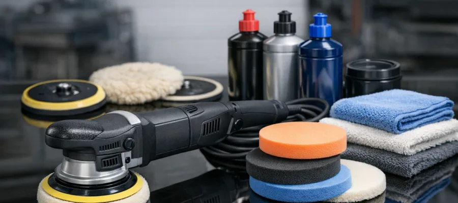 Komplette Anleitung zur richtigen Anwendung einer Poliermaschine fuer glaenzende Oberflaechen