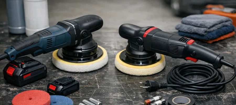 Poliermaschine Akku oder kabelgebunden? Vor- und Nachteile im Test